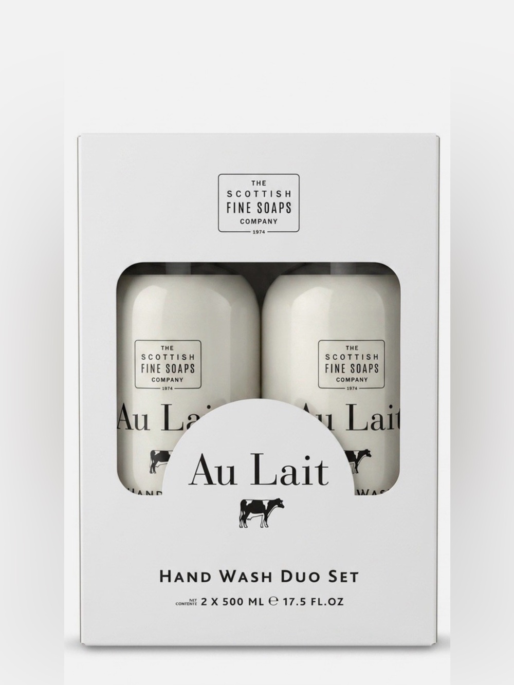 The Scottish Fine Soaps Au Lait Hand Wash Duo — White